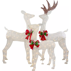 Led reindeer outdoor Northlight Reindeer Family White 3pcs