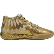 Gold Basketball Shoes Puma MB.01 Golden Child M - Metallic Gold/Fiery Coral