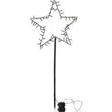 Außenbeleuchtung Weihnachtsbeleuchtung Star Trading Spiky Black Weihnachtsstern 92cm