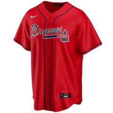 Sports Fan Apparel Nike Men's Atlanta Braves Official Blank Replica Jersey Red