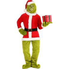 Angels Costumes The Grinch Santa Open Face Adult Costume Green/Red/White