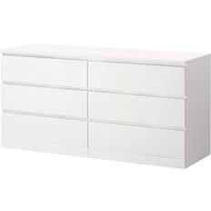 Ikea Furniture Ikea Malm White Chest of Drawer 63x30.7"