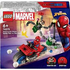 Spider-Man Building Games Lego Marvel Motorcycle Chase Spider Man Vs Doc Ock 76275