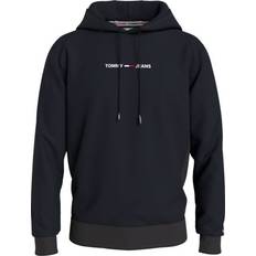Tommy Hilfiger Logo Hoodie Sweatshirt - Black