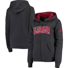 Colosseum Athletics Sports Fan Apparel Colosseum Athletics Women's Stadium Charcoal Alabama Crimson Tide Arched Name Full-zip Hoodie Charcoal