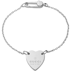 Gucci Bracelets Gucci Heart Pendant Bracelet - Silver