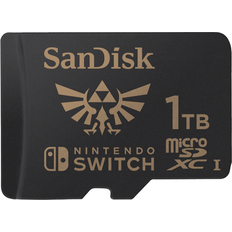 1 TB Minnekort på salg SanDisk Nintendo Switch MicroSDXC Class 10 UHS-I U3 100/90MB/s 1TB