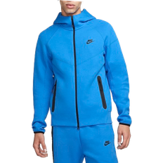 Tops Nike Sportswear Tech Fleece Windrunner Zip Up Hoodie For Men - Light Photo Blue/Black