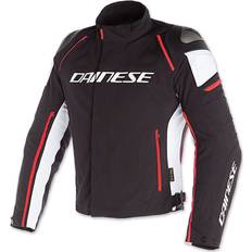 Dainese Motorcycle Jackets Dainese Racing D-Dry Jacket Black White Fluo Red Black