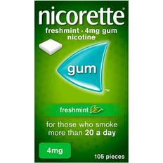 Nikotin-Kaugummis Rezeptfreie Arzneimittel Nicorette Freshmint 4mg 105 Stk. Kaugummi
