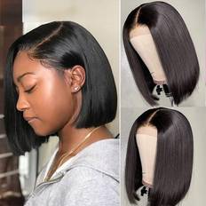 Glueless Short Bob Wigs for Black Women Human Hair Lace Front Wigs Unprocessed Brazilian Virgin Hair