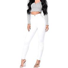 Fisclosin Butt Lift Sexy Skinny Jeans - White