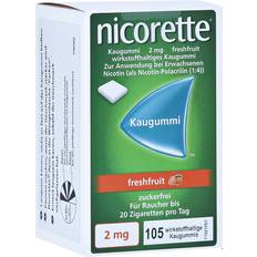 Nicorette Raucherentwöhnung Rezeptfreie Arzneimittel kaugummi freshfruit 2 mg reimport pharma
