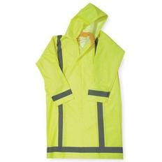 Condor 4GE73 Raincoat w/Detach Hood,Hi-Vis Yellow/Green,M
