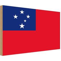 Vianmo Samoa Flag Multicolored Wanddeko 30x20cm