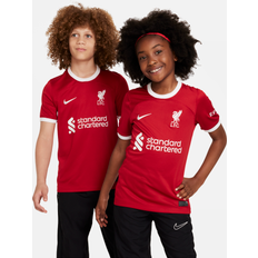 Supporterprodukter Nike Liverpool FC 2023/24 Stadium hjemmedrakt Dri-FIT fotballdrakt til store barn Rød
