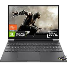 HP 2023 Gaming Laptop Victus, 15.6" FHD IPS 144Hz, 6-Core Ryzen 5 7535HS (Beats i7-11800H), GeForce RTX 2050 4GB GDDR6 Graphic, Backlit KB, B&O, Bluetooth 5.3, Windows 11 Home(32GB|1TB SSD)