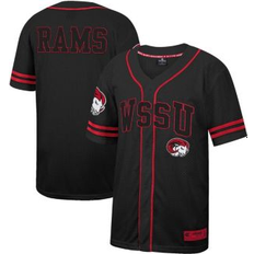 Colosseum Sports Fan Apparel Colosseum Men's Black Winston-Salem State Rams Free Spirited Mesh Button-Up Baseball Jersey Black