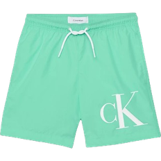 Calvin Klein Kid's Monogram Swim Shorts - Cabbage
