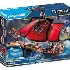 Playmobil Play Set Playmobil Pirates Large Floating Pirate Ship with Cannon 70411