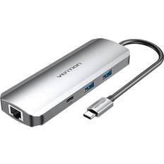 Vention Docking USB-C to SD TF 3.5mm PD