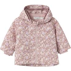 9-12M Jacken Name It Baby's Floral Print Jacket - Burnished Lilac