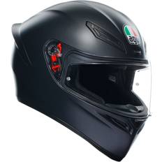 AGV Aufklappbare Helme Motorradausrüstung AGV motorrad helm k1 solid sport racing integralhelm mit spoiler Schwarz