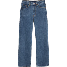 Monki Zami Extra High Waist Straight Jeans - Blue