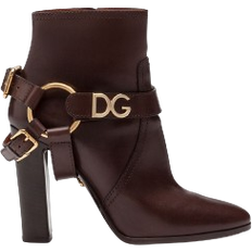 Dolce & Gabbana Leather Ankle Boots - Brown
