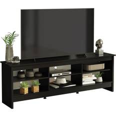 Madesa Cable Management Black TV Bench 70.9x23.6"