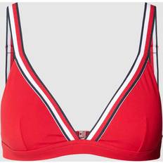 Tommy Hilfiger Damen Bikinis Tommy Hilfiger Global Stripe gepolstertes Triangel-Bikinioberteil PRIMARY RED