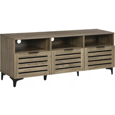 65" tv stand cabinet Homcom with Drawers Gray 55.2x21.8"