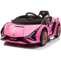 Ratt Elbiler Azeno Lamborghini Sian Pink 12V