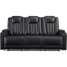 Ashley Center Point Black Sofa 83" 3 Seater
