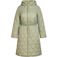 Clothing Avenue Quilted Hood Coat - Green