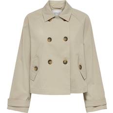 Only Bekleidung Only April Short Trenchcoat - Oxford Tan