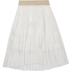 Faltenröcke Karl Lagerfeld Girl's Pleated Voile Midi Skirt - White