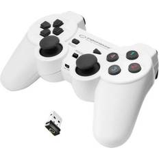 PlayStation 3 - Trådløs Spillkontroller Esperanza Gladiator Gamepad - White/Black