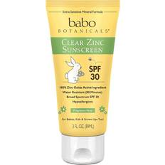 Babo Botanicals Clear Zinc Sunscreen Lotion Fragrance Free SPF30 3fl oz