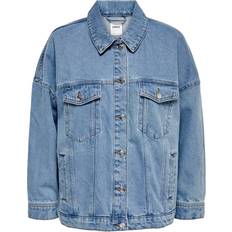 Damen - Jeansjacken Only Safe Oversized Denim Jacket - Blue/Medium Blue Denim