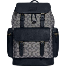Coach Sprint Backpack In Signature Jacquard - Black Antique Nickel/Navy/Midnight