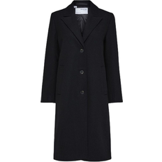 Selected Single Breasted Coat - Black