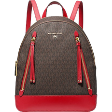 Michael Kors Brooklyn Medium Logo Backpack - Crimson