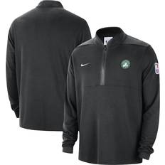 Boston celtics Nike Boston Celtics Black Authentic Performance Half-Zip Jacket