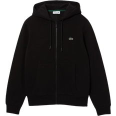 Lacoste Herren Pullover Lacoste Men's Kangaroo Pocket Fleece Sweatshirt - Black