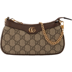 Gucci Handbags Gucci Ophidia Mini Canvas Shoulder Bag - Beige