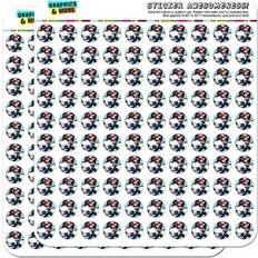 Poker Chips Casino Games 1/2 0.5 Scrapbooking Crafting Stickers