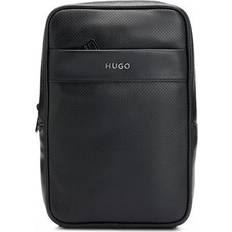 BOSS by Hugo Boss Logo-trim Backpack In Perforated Faux Leather