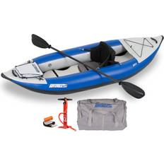 Sea Eagle Swim & Water Sports Sea Eagle 300X Explorer Touring Camping Fishing & Whitewater Inflatable Kayak Person Lightweight Self-Bailing High Pressure Drop Stitch Floor-W/Paddle SUP Pump Pro Carbon Package
