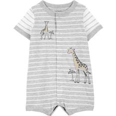 Carter's Jumpsuits Children's Clothing Carter's Baby's Giraffe Snap-Up Romper - Grey